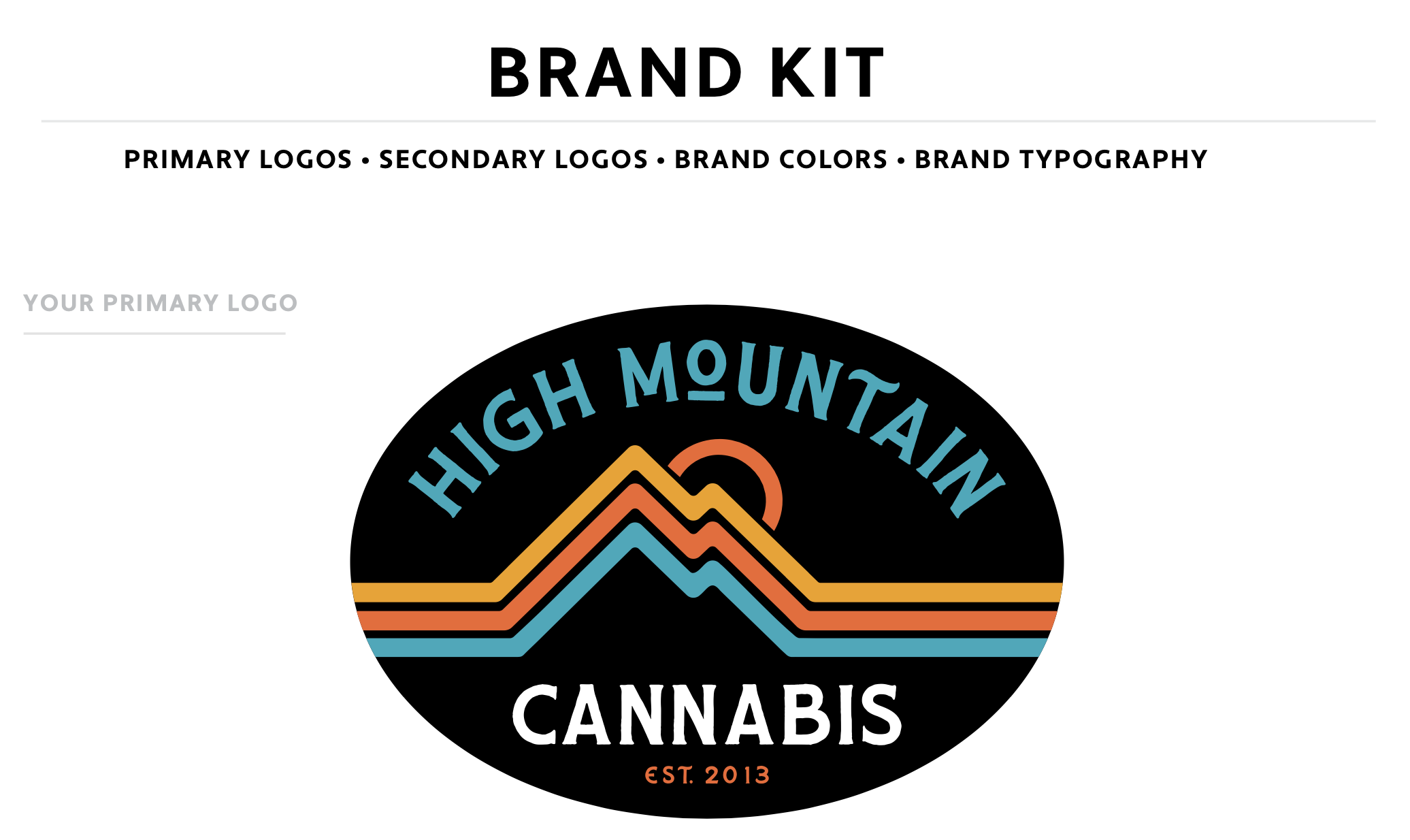 High Mountain Cannabis Brand Kit